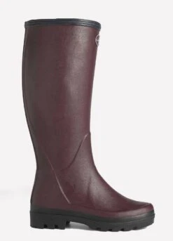 Le Chameau Ladies Giverny Wellingtons - Cherry