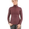 Anky Half Zip Pullover - Tawny Port