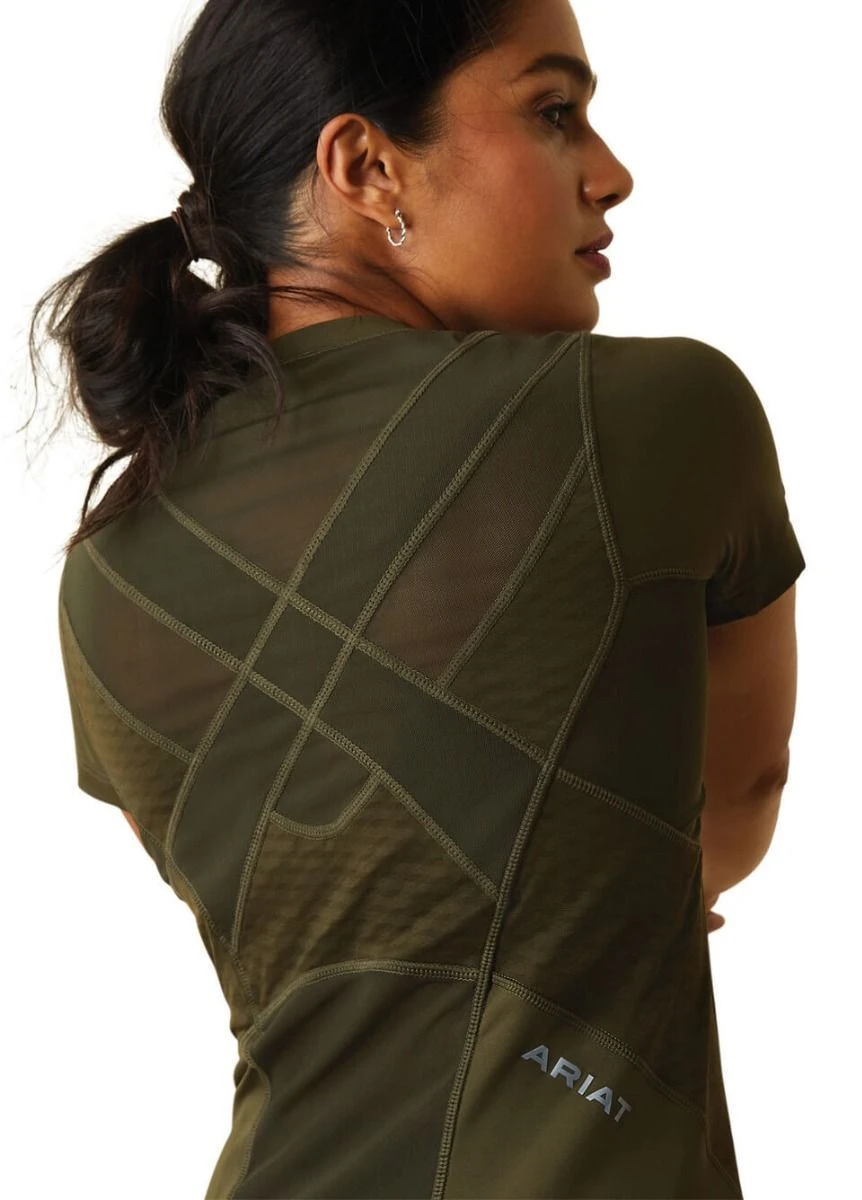 Ariat Ascent Crew Short Sleeve Baselayer - Relic