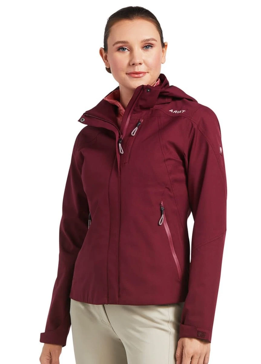 Ariat Coastal Waterproof Jacket - Zinfandel