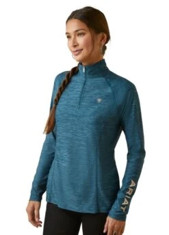 Ariat Laguna 1/4 Zip Top - Reflecting Pond