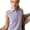 Ariat Sleeveless Prix 2.0 Polo - Heirloom Lilac