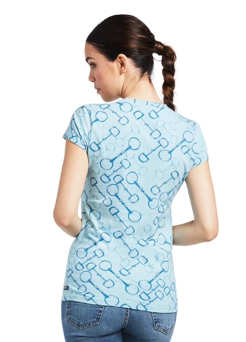 Ariat Snaffle T Shirt - Milky Blue