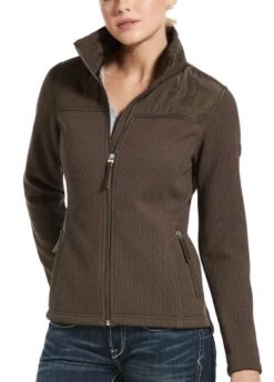 Ariat Kalispell Full Zip Sweater - Banyan Bark