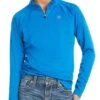 Ariat Kids Sunstopper 2.0 1/4 Zip Baselayer - Imperial Blue