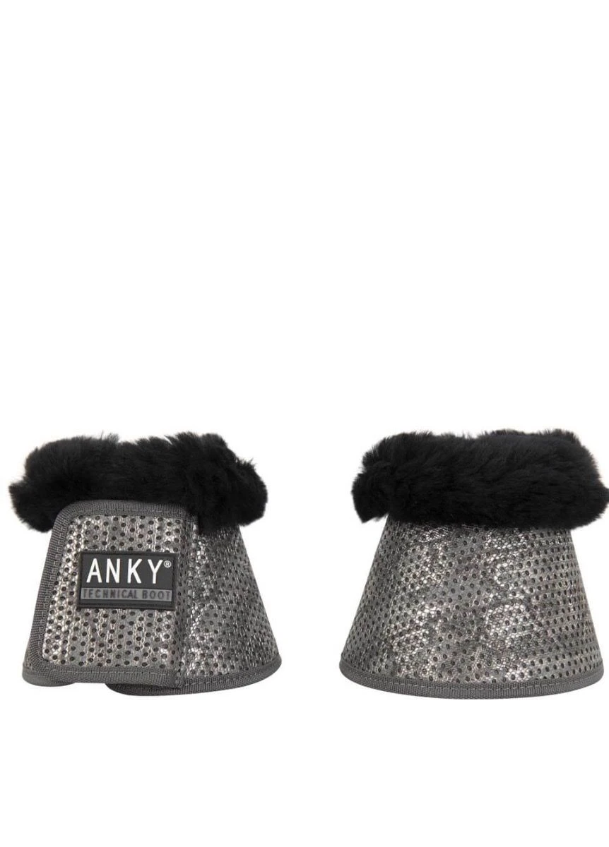 Anky Sheepskin Bell Boots - Slate Blue
