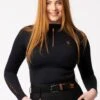 Blackfort Equestrian Cool Mesh Base Layer - Black