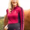 Blackfort Equestrian Cool Mesh Base Layer - Wine