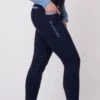 Blackfort Equestrian Training Tights - Navy/Corn Blue
