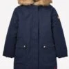 Joules Junior Bonnie Faux Fur Lined Parka - French Navy