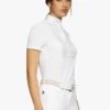 Cavalleria Toscana Micro Sequins Competition Shirt - White