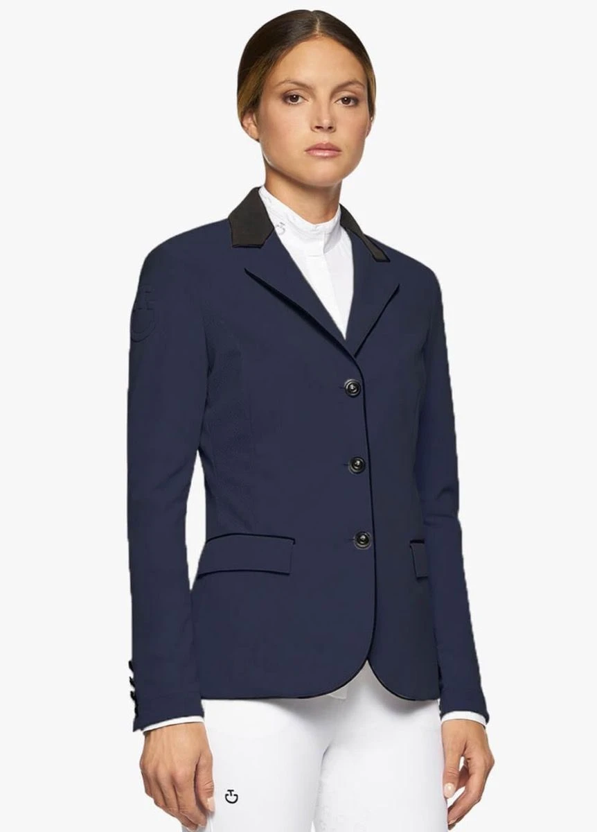 Cavalleria Toscana GP Perforated Riding Jacket - Smokey Blue