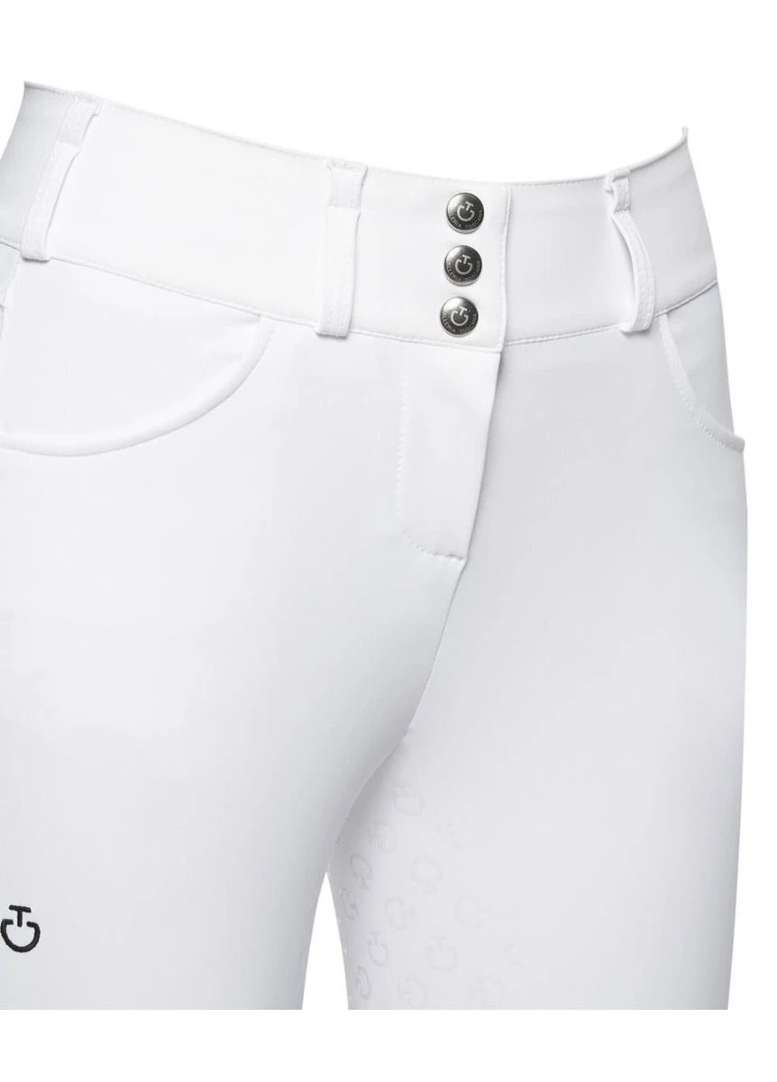 Cavalleria Toscana High Waist Full Seat Breeches - White