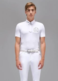 Cavalleria Toscana Mens Revo Piquet Polo - White