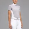 Cavalleria Toscana Revo Competition Zip Polo - Light Grey