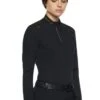 Cavalleria Toscana R-Evo Epaulet Long Sleeve Polo Shirt - Black