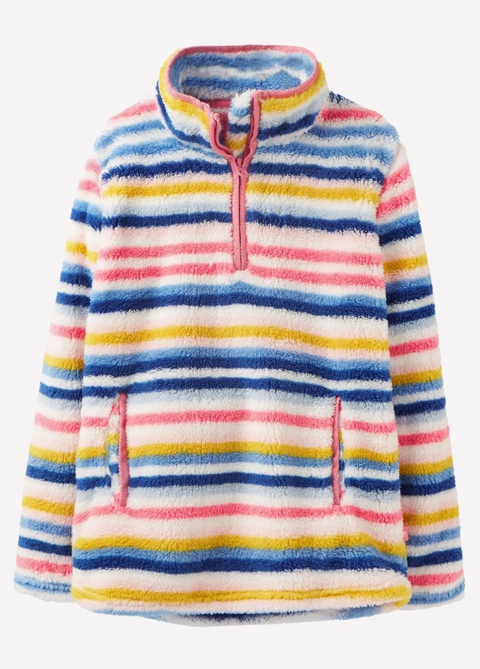 Joules Junior Ellie Half Zip Fleece - Multi Stripe