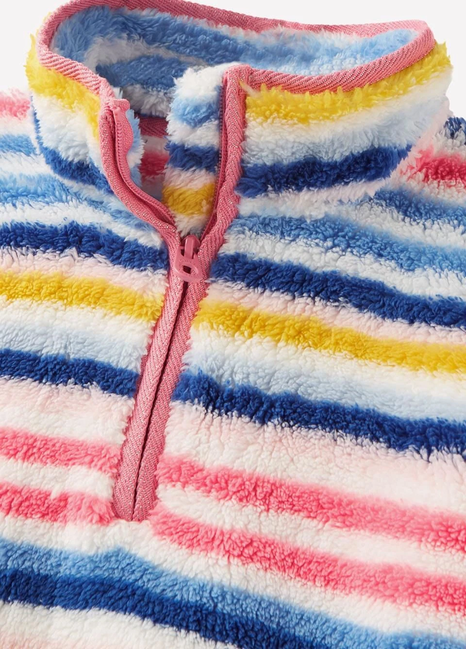 Joules Junior Ellie Half Zip Fleece - Multi Stripe
