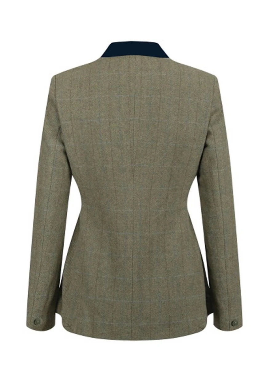Equetech Ladies Thornborough Tweed Riding Jacket - Green