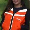 Equisafety HiViz Waistcoat - Red/Orange