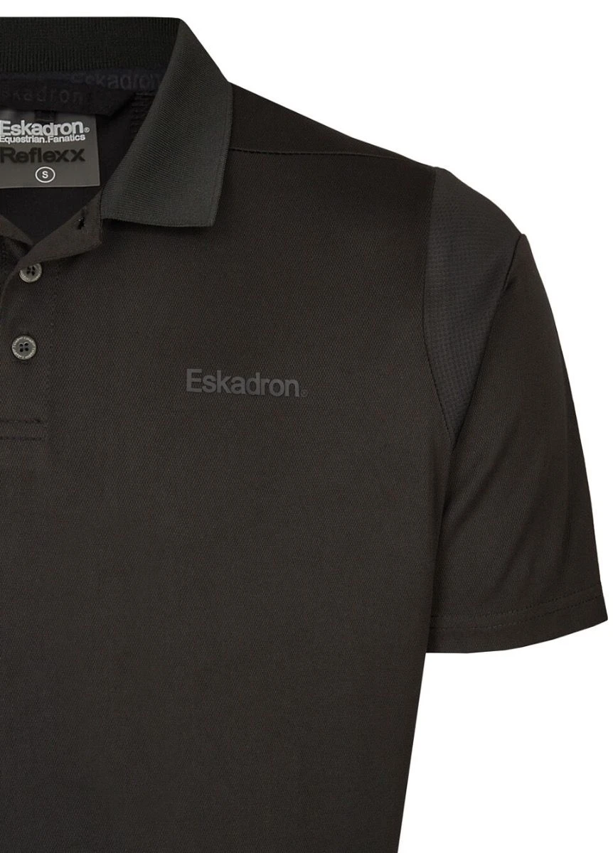 Eskadron Mens Polo Shirt Reflexx - Black