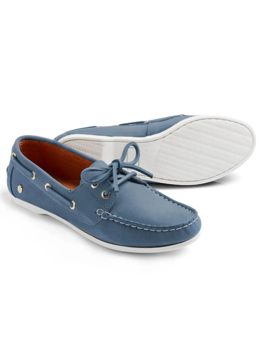 Fairfax & Favor Salcombe Deck Shoe - Cornflower