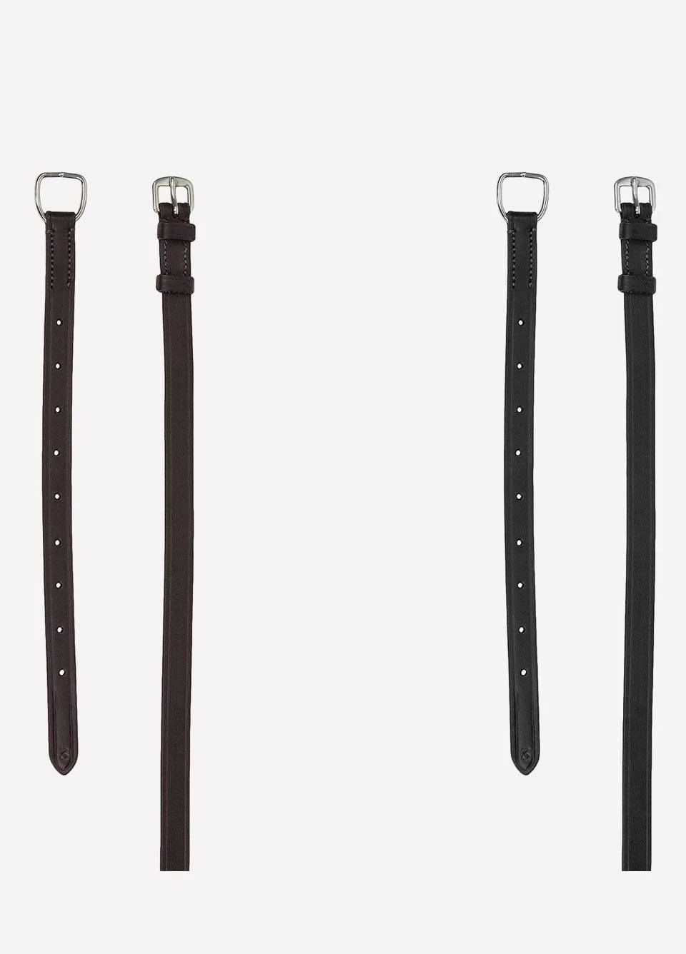 Ps of Sweden Flat Throatlash with Dark Stitches - Brown