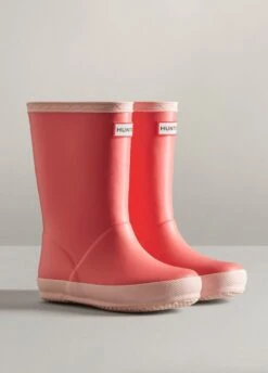 Hunter Kids First Insulated Wellingtons - Polaris Pink/Salt Pink