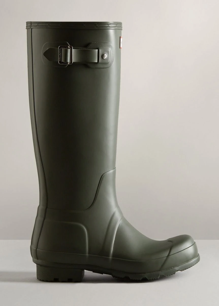 Hunter Mens Original Tall Wellington Boots - Dark Olive