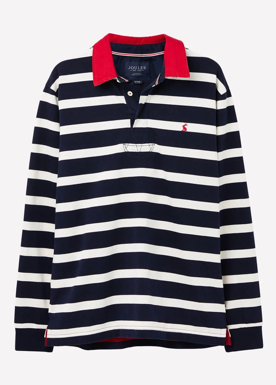 Joules Mens Onside Rugby Shirt - Navy Stripe