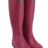 Le Chameau Iris Jersey Lined Wellingtons - Rose