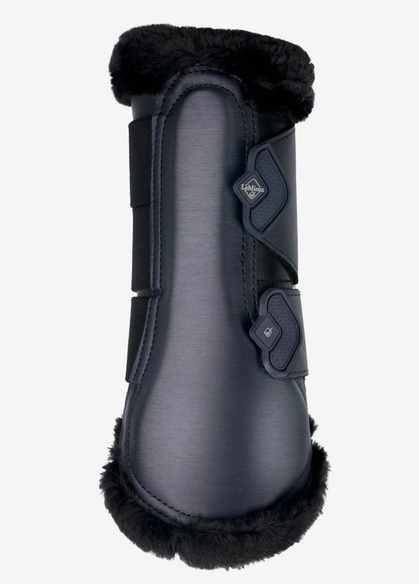 LeMieux Fleece Edged Mesh Brushing Boot - Twilight Navy