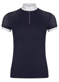 LeMieux Olivia Short Sleeve Show Shirt - Navy