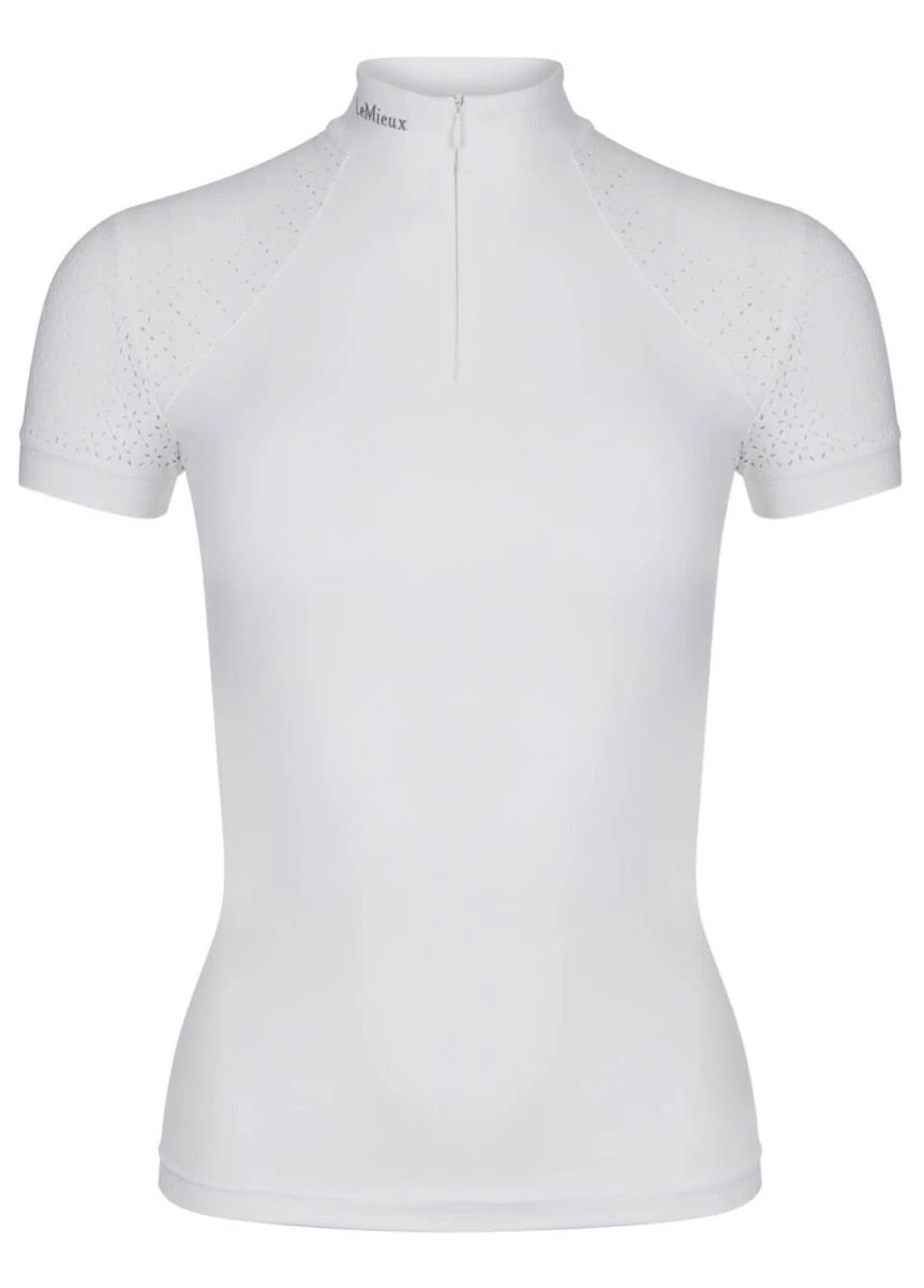 LeMieux Olivia Short Sleeve Show Shirt - White