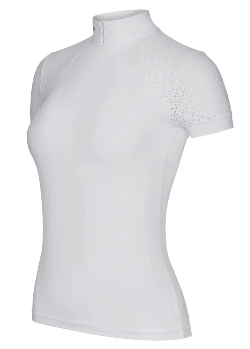 LeMieux Olivia Short Sleeve Show Shirt - White
