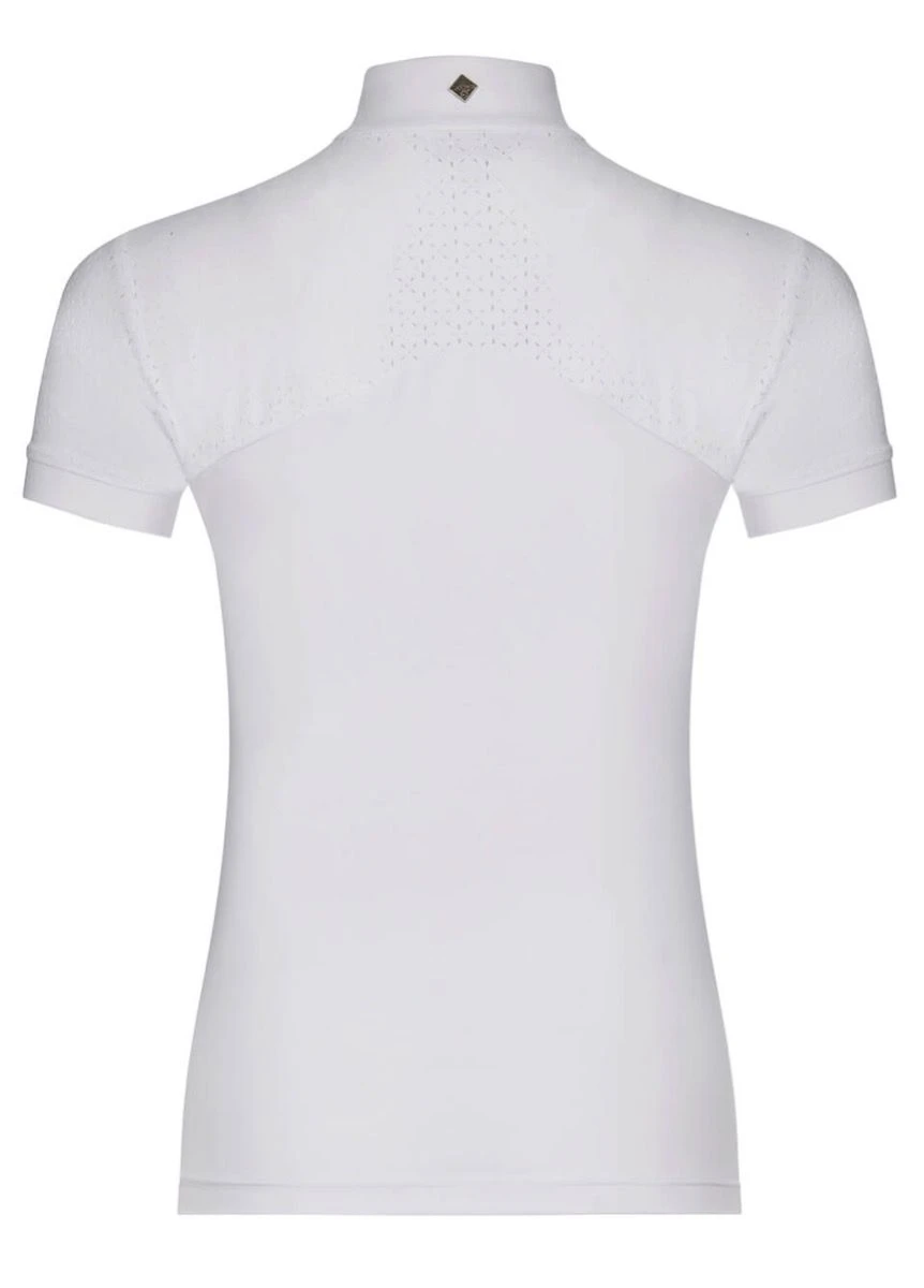 LeMieux Olivia Short Sleeve Show Shirt - White