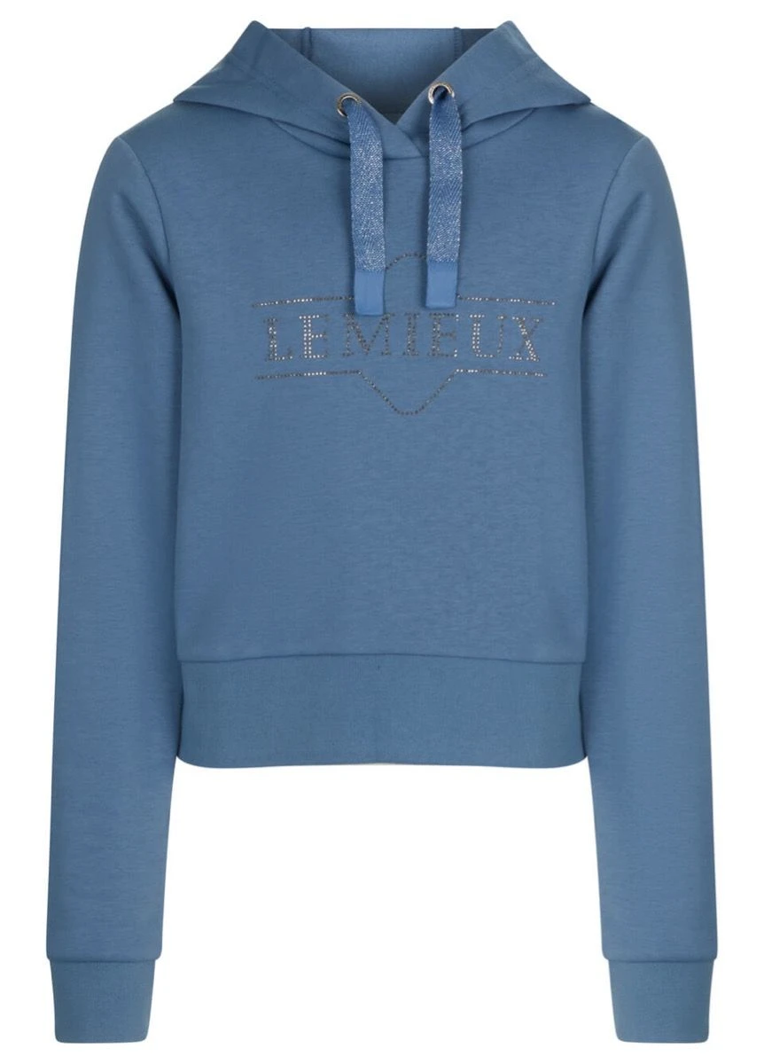 LeMieux Young Rider Cropped Hoodie - Ice Blue
