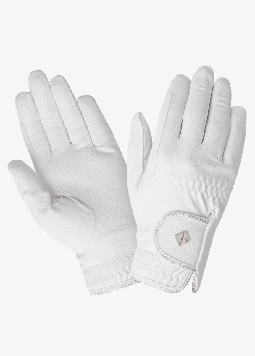 LeMieux Pro Touch Classic Riding Gloves - White