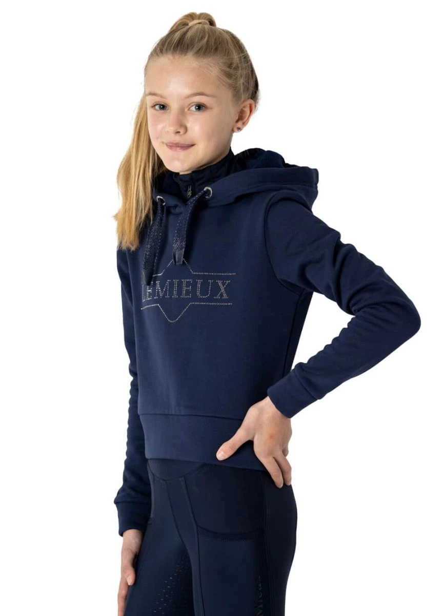 LeMieux Young Rider Cropped Hoodie - Navy
