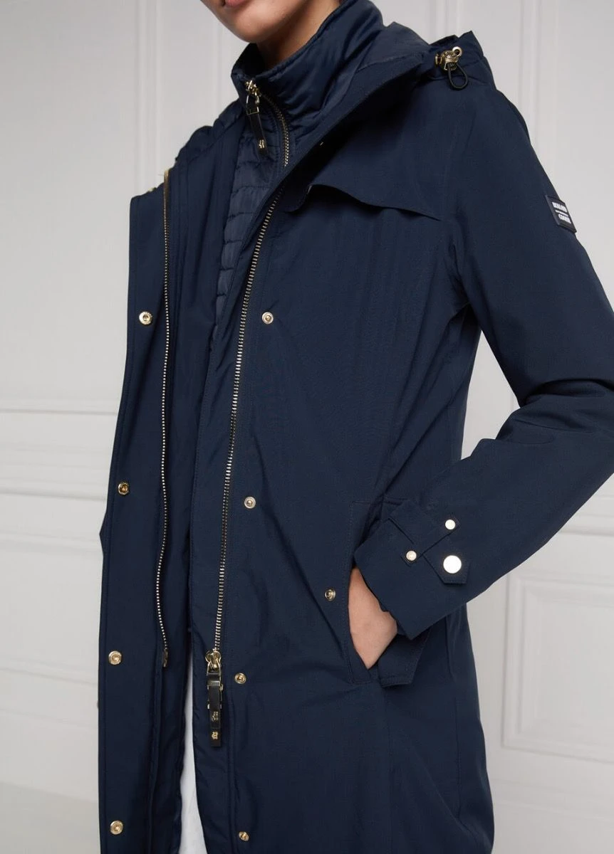 Holland Cooper Longline Training Coat - Ink Navy