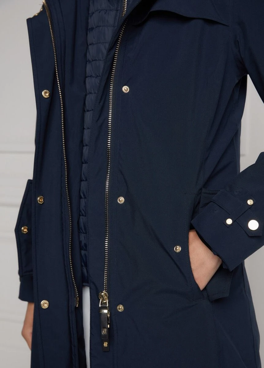 Holland Cooper Longline Training Coat - Ink Navy