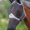 Shires Fine Mesh Fly Mask With Ears & Nose - Black