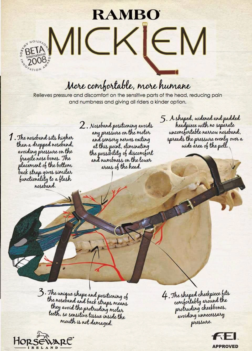 Rambo Micklem Multi Bridle - Black