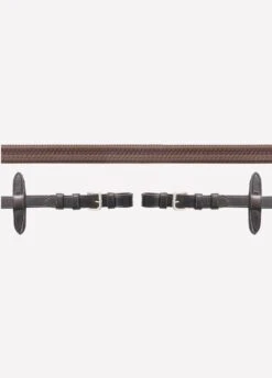 Schockemohle Neoline Rubber Reins - Brown