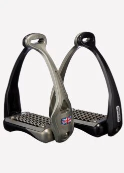 Acavallo Opera Stirrups - Black/Titanium