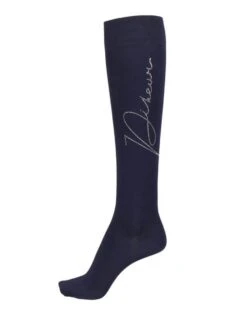 Pikeur Ladies Rhinestud Socks - Navy