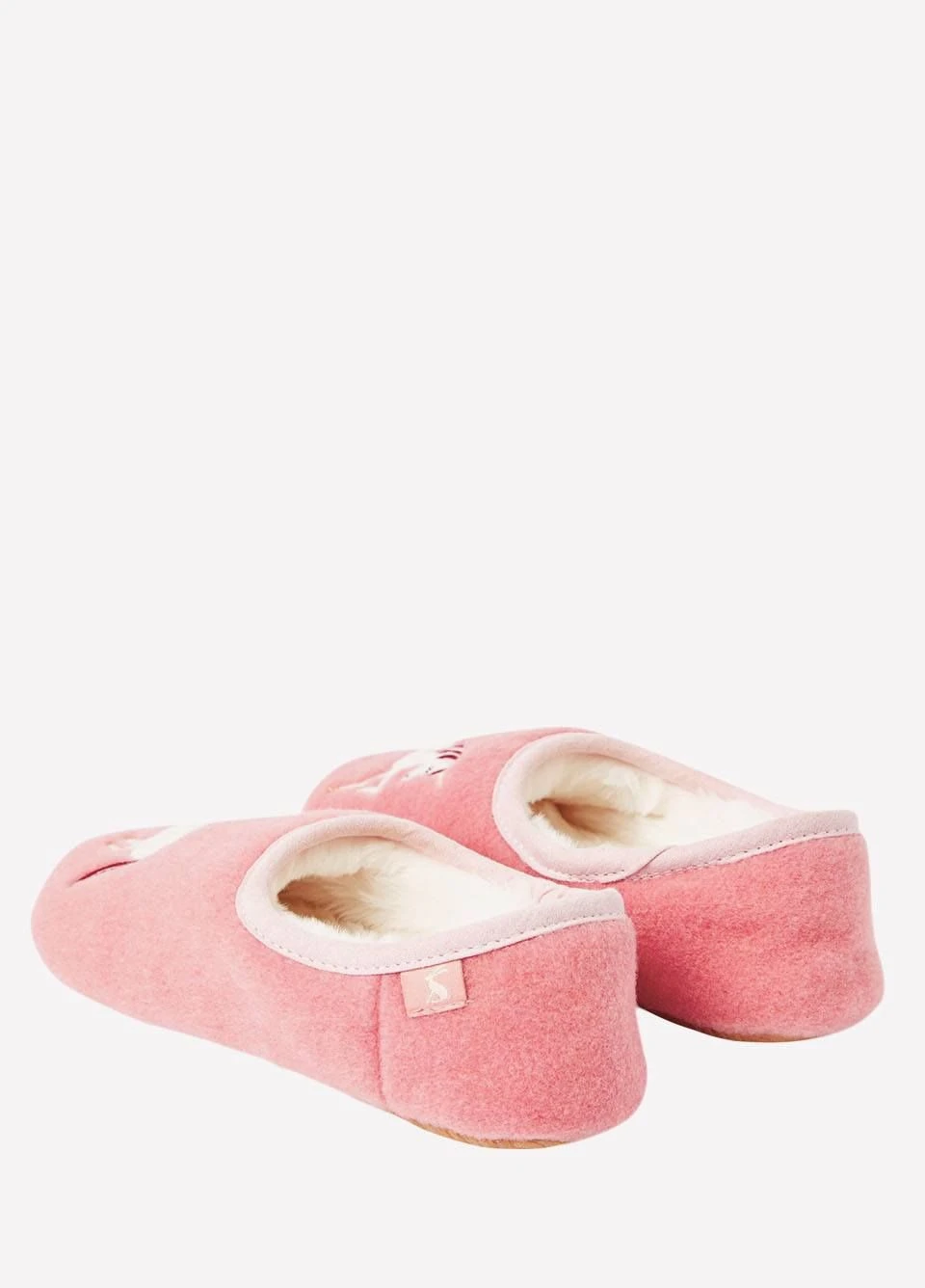 Joules Junior Slippet Felt Mule Slippers - Pink Unicorn