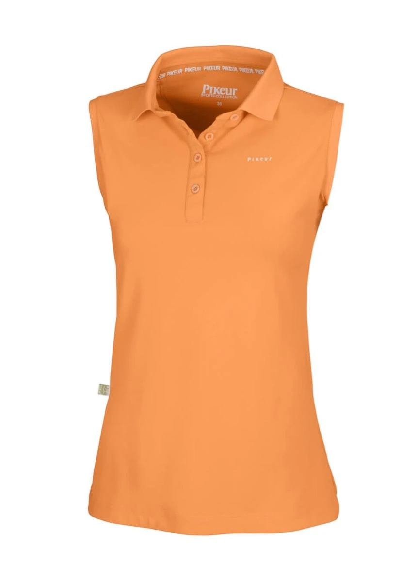 Pikeur Jarla Sleeveless Polo - Mandarin Orange