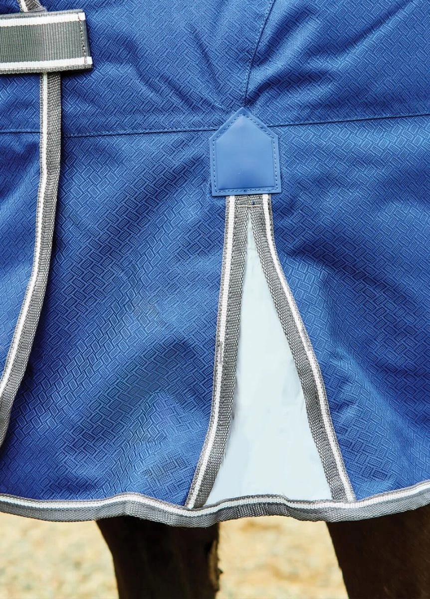 Weatherbeeta ComFiTec Premier Free II Detach-A-Neck Med - Dark Blue/Grey/White