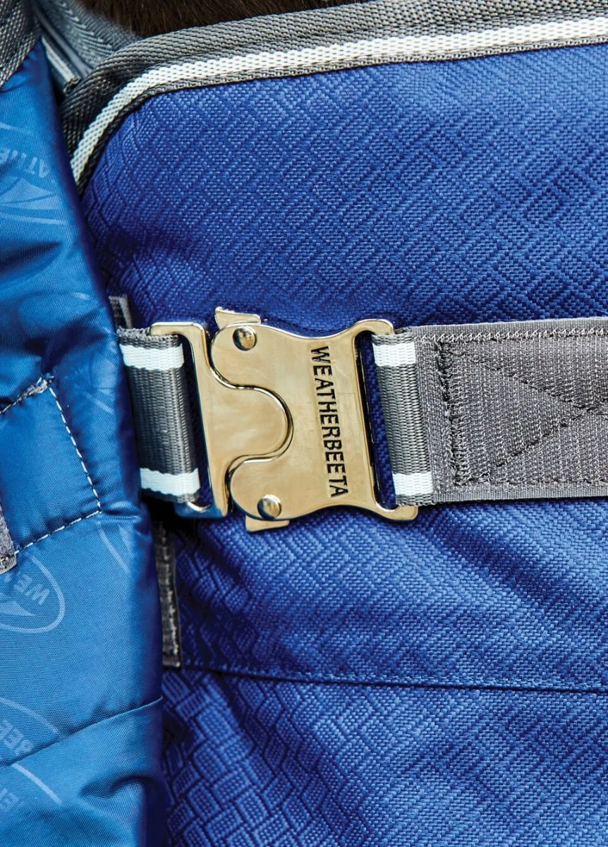 Weatherbeeta ComFiTec Premier Free II Detach-A-Neck Med - Dark Blue/Grey/White